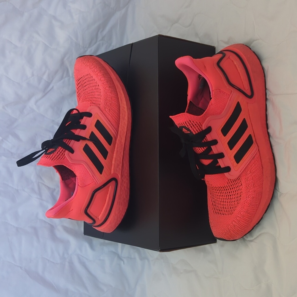 Rare Adidas Ultraboost 20 (Size 10 Women's/9 Men's)(Lovingly Worn) Neon Pink